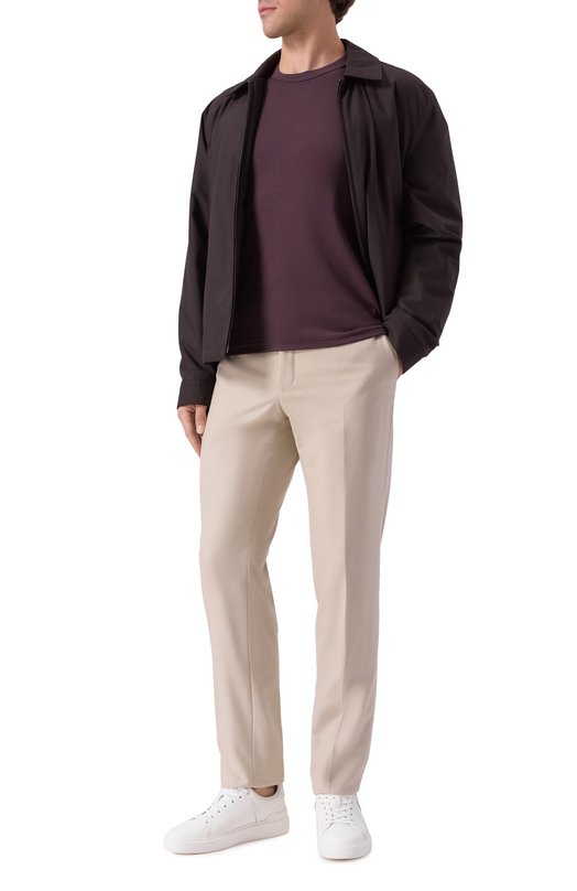Хлопковая футболка Kiton UNWM008K0275H05 Бордовый  UNWM008K0275H05 Фото 2