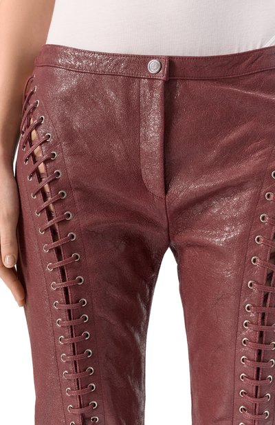 Кожаные брюки BLUMARINE, арт. P54 4L065W, фото 5