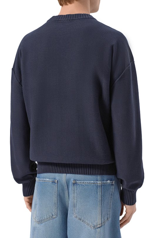 Хлопковый свитер HUGO Blue 50553601 Синий  50553601 Фото 4