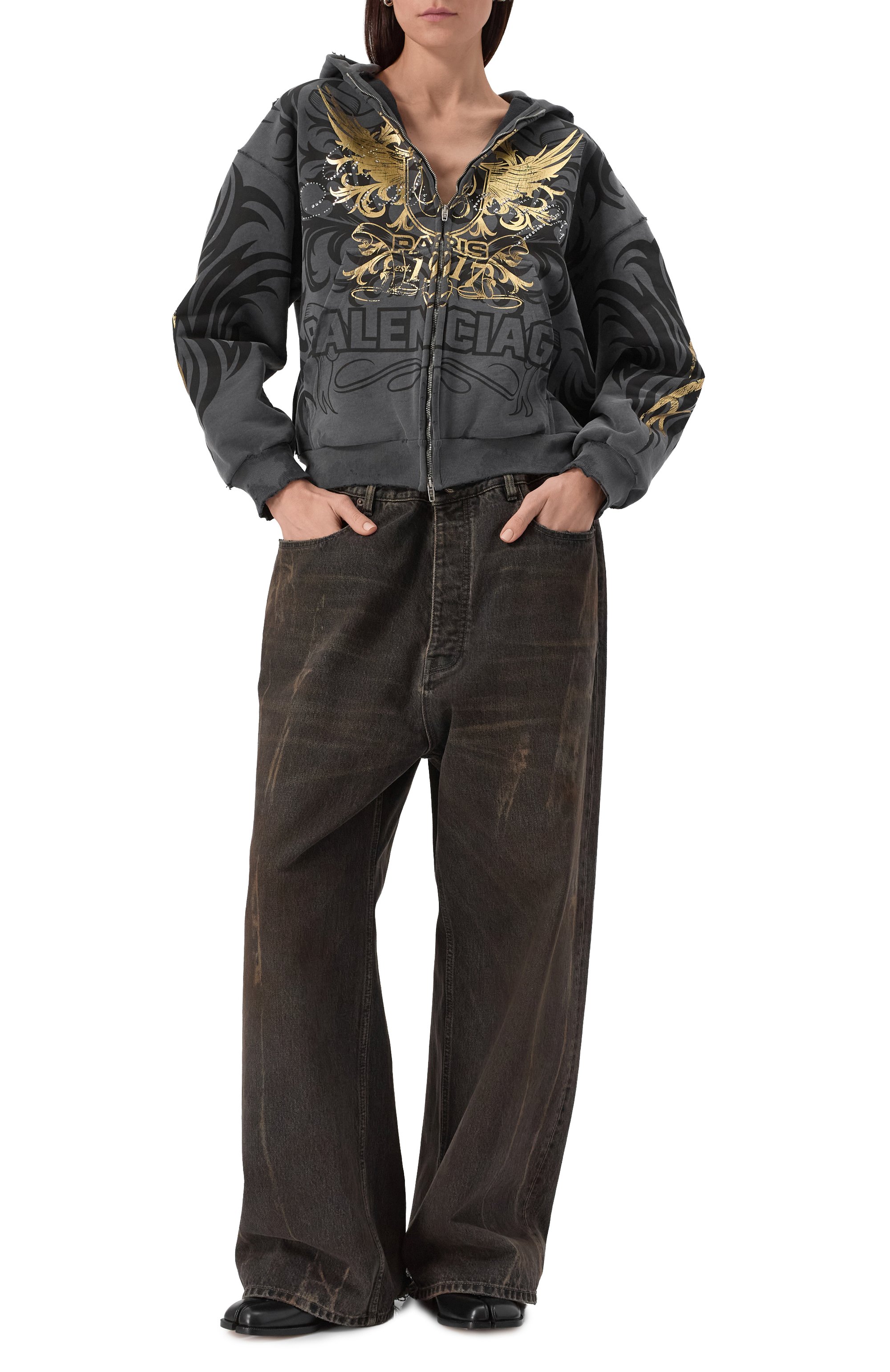 Хлопковая толстовка BALENCIAGA, арт. 803264/TRVR6, фото 6