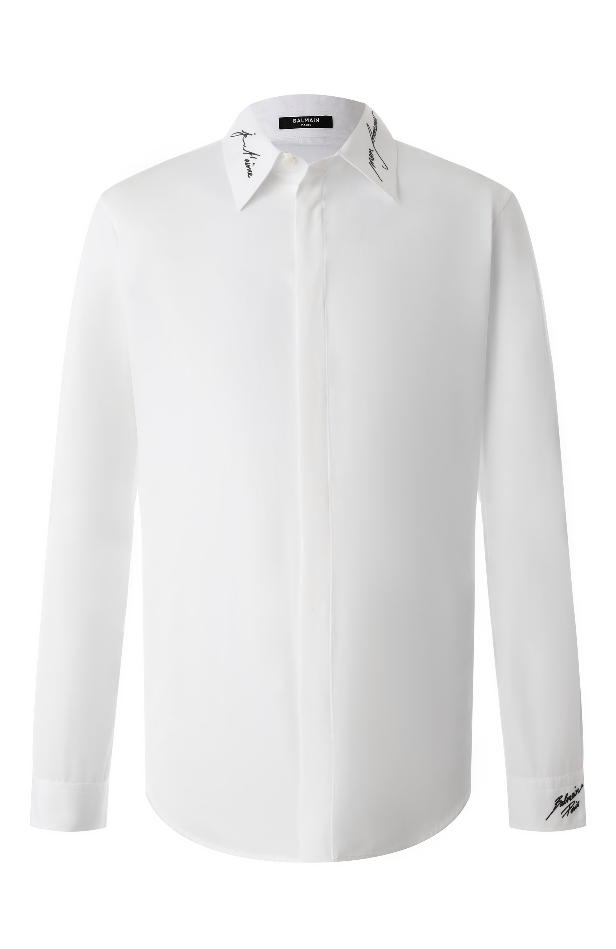 Хлопковая сорочка BALMAIN, арт. EH1HS409/CF43, фото 1