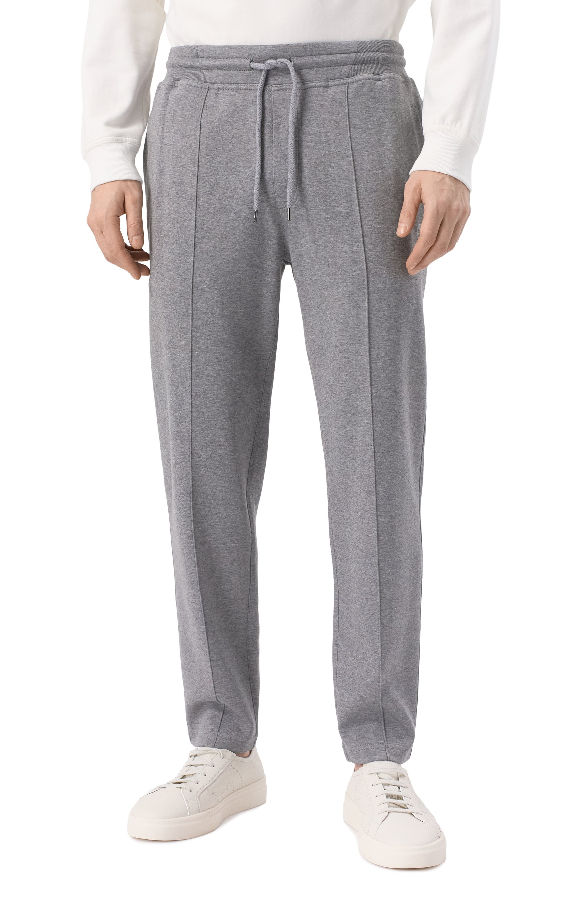 Брюки из хлопка и кашемира BRUNELLO CUCINELLI серого цвета по цене 82950 руб., арт. MM831B2331, фото 3 Брюки из хлопка и кашемира BRUNELLO CUCINELLI, арт. MM831B2331, фото 3