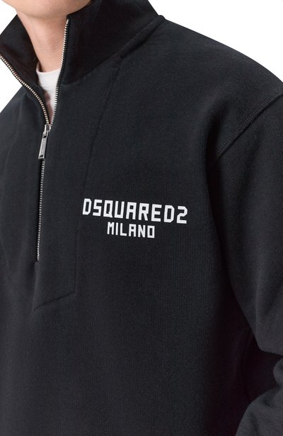 Хлопковый анорак DSQUARED2 черного цвета по цене 47200 руб., арт. S74GU0926/D25029, фото 5 Хлопковый анорак DSQUARED2, арт. S74GU0926/D25029, фото 5