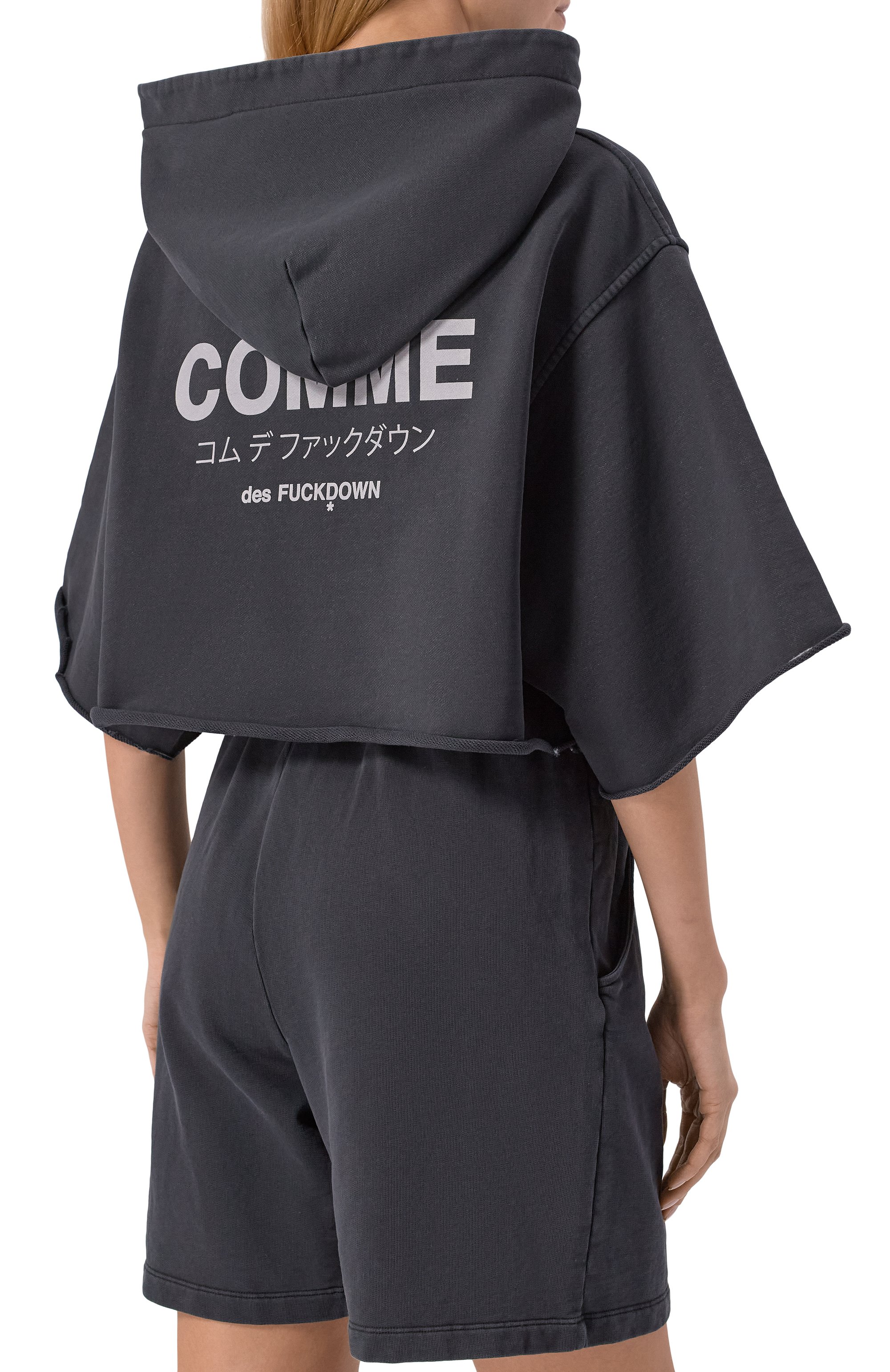 Хлопковое худи COMME DES FUCKDOWN, арт. CFABW01580, фото 4