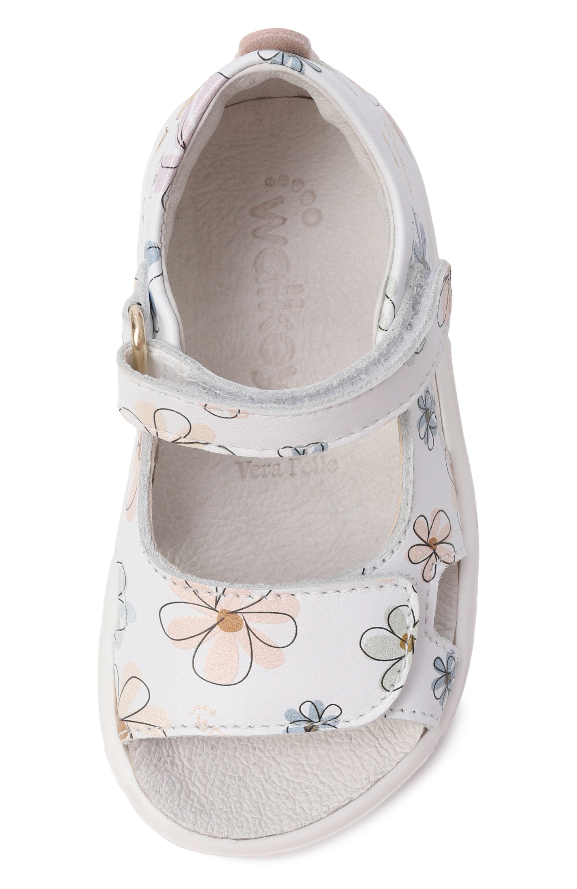 Кожаные сандалии WALKEY белого цвета по цене 13150 руб., арт. Y1A2-44165-1950, фото 4 Кожаные сандалии WALKEY, арт. Y1A2-44165-1950, фото 4