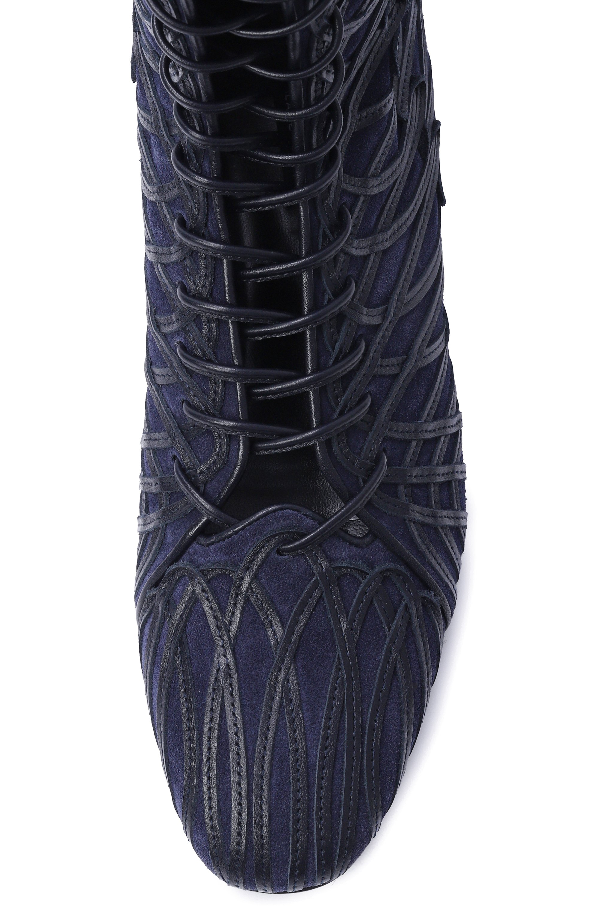 Кожаные сапоги GIORGIO ARMANI темно-синего цвета по цене 258000 руб., арт. GW003926/AF28723, фото 6 Кожаные сапоги GIORGIO ARMANI, арт. GW003926/AF28723, фото 6
