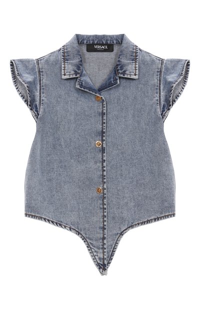 Джинсовая рубашка VERSACE, арт. 1018225/1A13128/8A-14A