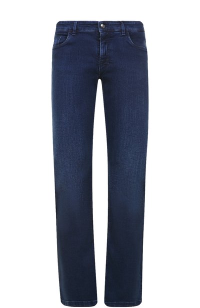 Джинсы прямого кроя с отделкой из кожи крокодила ZILLI, арт. 6130032002, фото 1