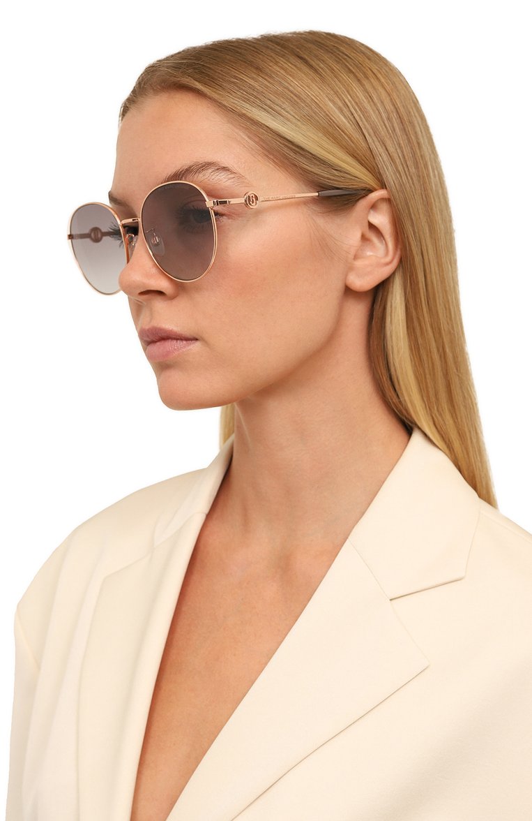 Женские солнцезащитные очки MARC JACOBS (THE) золотого цвета, арт. MARC 631/G 763 | Фото 2 (Материал: Металл; Тип очков: С/з; Региональные ограничения белый список (Axapta Mercury): Не проставлено; Нос: Не проставлено; Очки форма: Кру�глые; Оптика Гендер: оптика-женское)