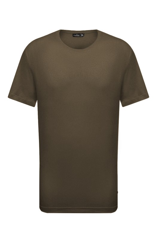 Хлопковая футболка Van Laack PAR0/180031/3XL Хаки PAR0/180031/3XL