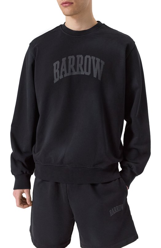 Хлопковый свитшот Barrow S5BWMASW044 Чёрный  S5BWMASW044 Фото 3