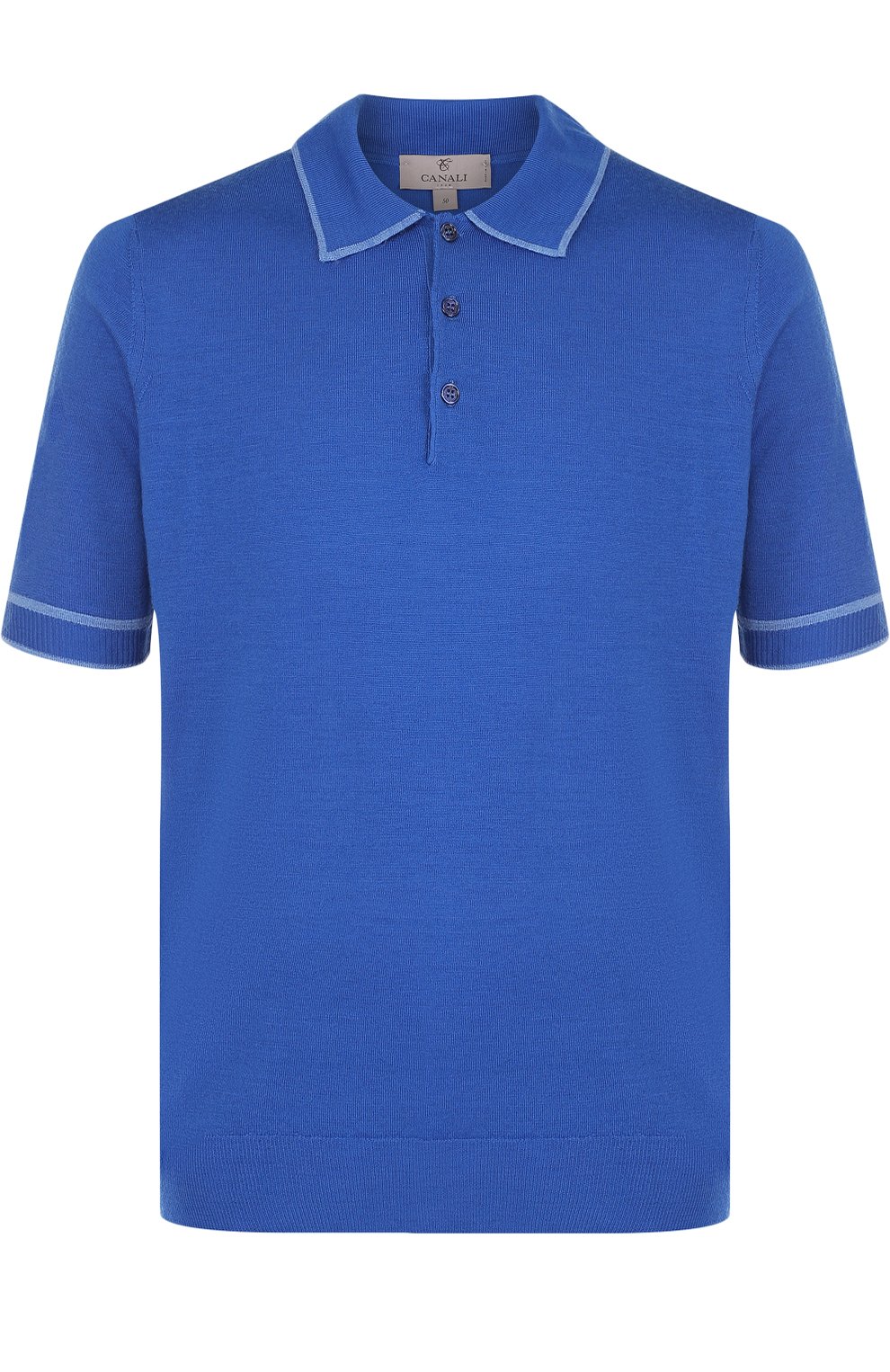 Шерстяное поло с короткими рукавами CANALI, арт. C0476/MK00512, фото 1
