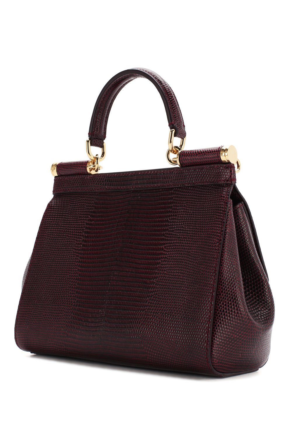 Сумка sicily small DOLCE & GABBANA бордового цвета по цене 147500 руб., арт. BB6003/AI742, фото 3 Сумка sicily small DOLCE & GABBANA, арт. BB6003/AI742, фото 3
