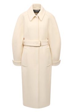 Женское шерстяное пальто JACQUEMUS кремвого цвета, арт. 24H243C0068/1614 | Фото 1 (Драгоценные камни: Проставлено; Материал сплава: Проставлено; Материал внешний: Шерсть; Рукава: Длинные; Длина (верхняя одежда): Длинные; Стили: Минимализм; 1-2-бортные: Однобортные)