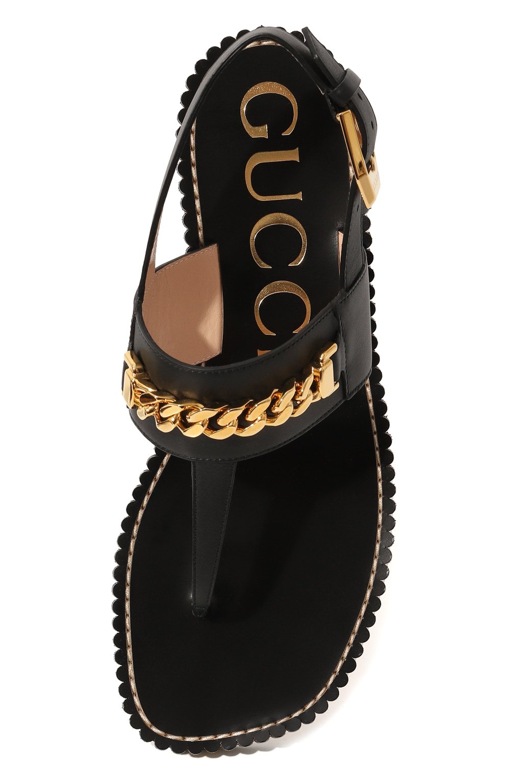 Кожаные сандалии GUCCI, арт. 655558 A3N00, фото 6