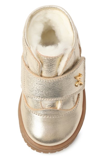 Кожаные ботинки MISSOURI золотого цвета по цене 26900 руб., арт. 2208/20-26, фото 4 Кожаные ботинки MISSOURI, арт. 2208/20-26, фото 4