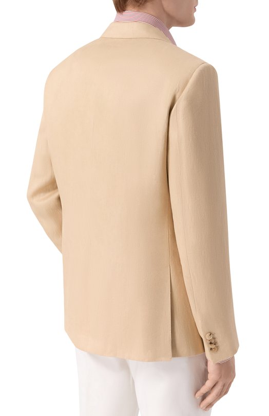 Льняной пиджак Loro Piana FA00560 Бежевый  FA00560 Фото 4