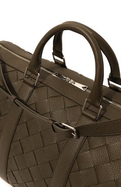 Мужская сумка cabin duffle BOTTEGA VENETA коричневого цвета, арт. 795287/V4G31 | Фото 3 (Драгоценные камни: Проставлено; Материал сплава: Проставлено; Размер: large; Ремень/цепочка: На ремешке; Материал: Натуральная кожа)