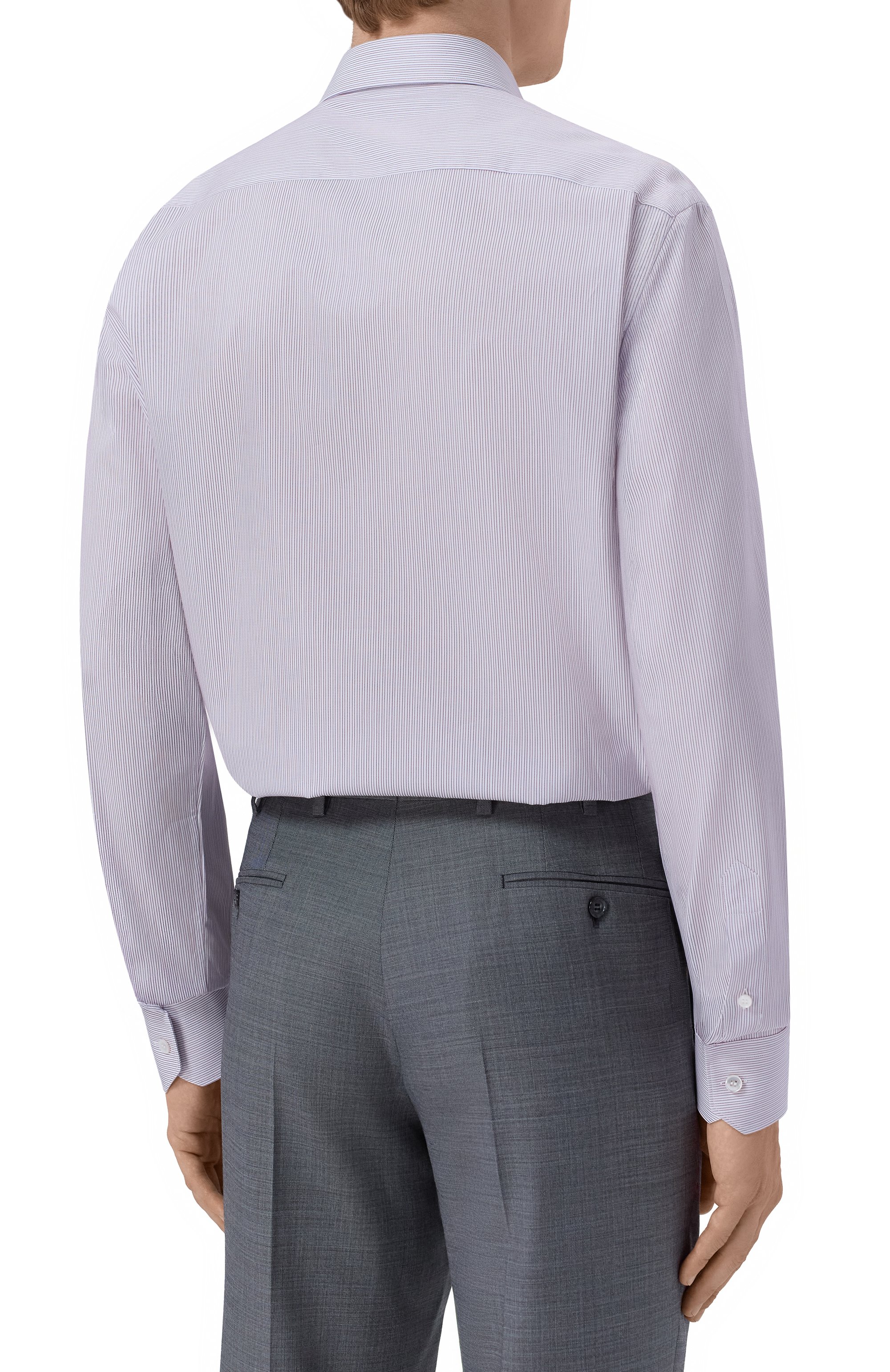 Хлопковая сорочка BRIONI синего цвета по цене 86650 руб., арт. RCBD0L/PD03T, фото 4 Хлопковая сорочка BRIONI, арт. RCBD0L/PD03T, фото 4