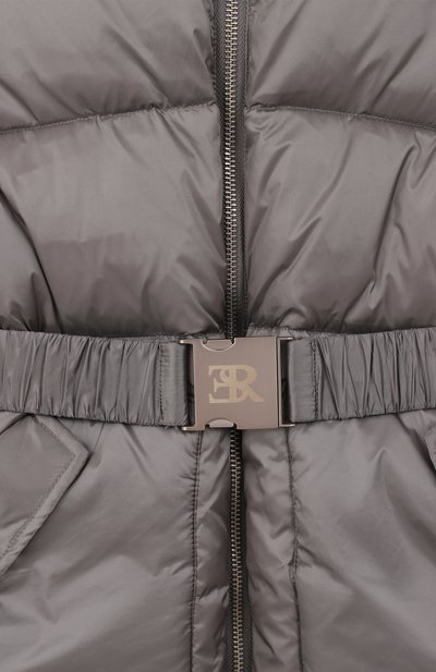 Утепленное пальто ERMANNO SCERVINO серого цвета по цене 32350 руб., арт. SFGB034C, фото 3 Утепленное пальто ERMANNO SCERVINO, арт. SFGB034C, фото 3