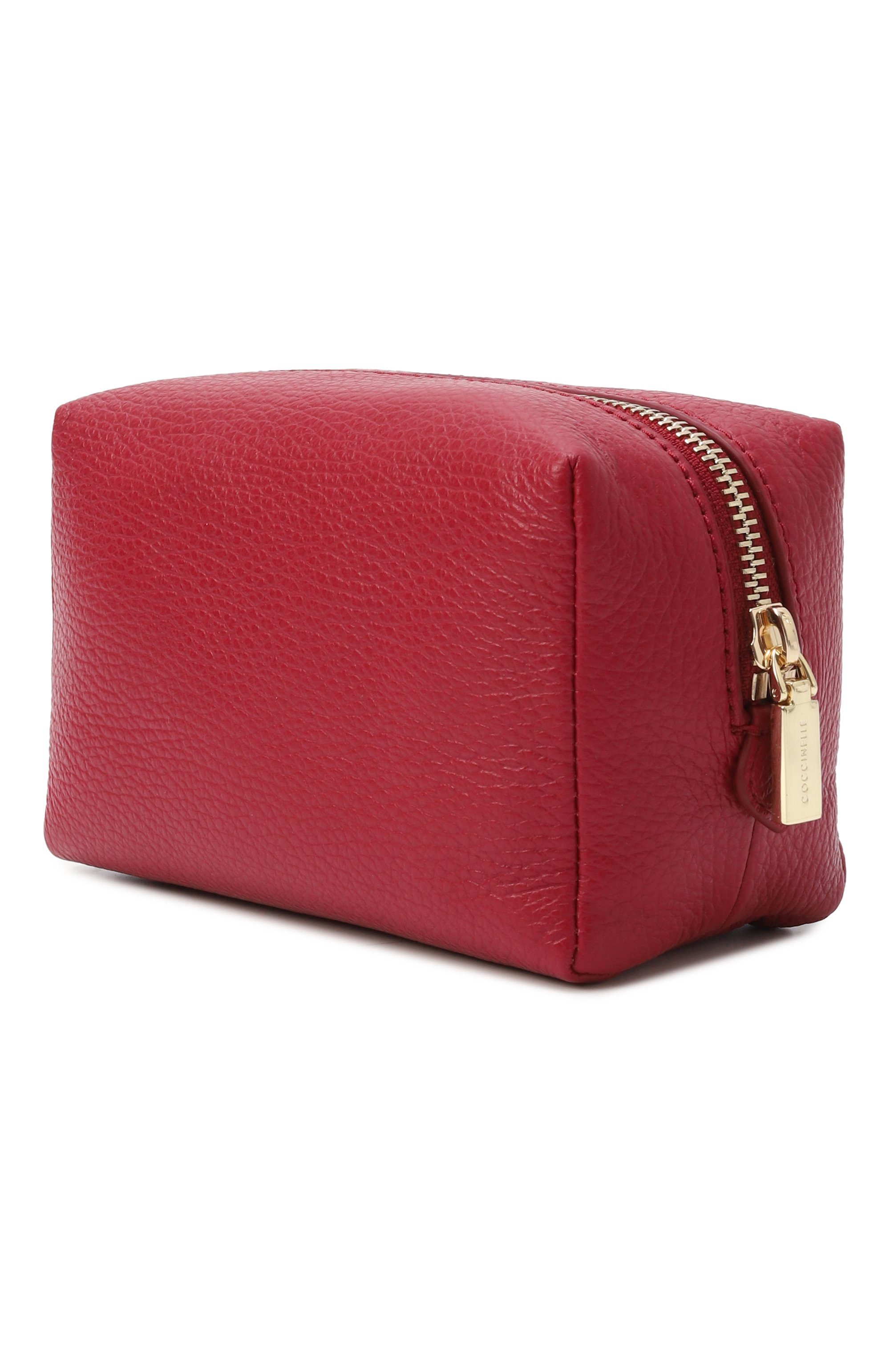 Кожаная косметичка trousse COCCINELLE бордового цвета по цене 9350 руб., арт. E5MT525F701, фото 2 Кожаная косметичка trousse COCCINELLE, арт. E5MT525F701, фото 2