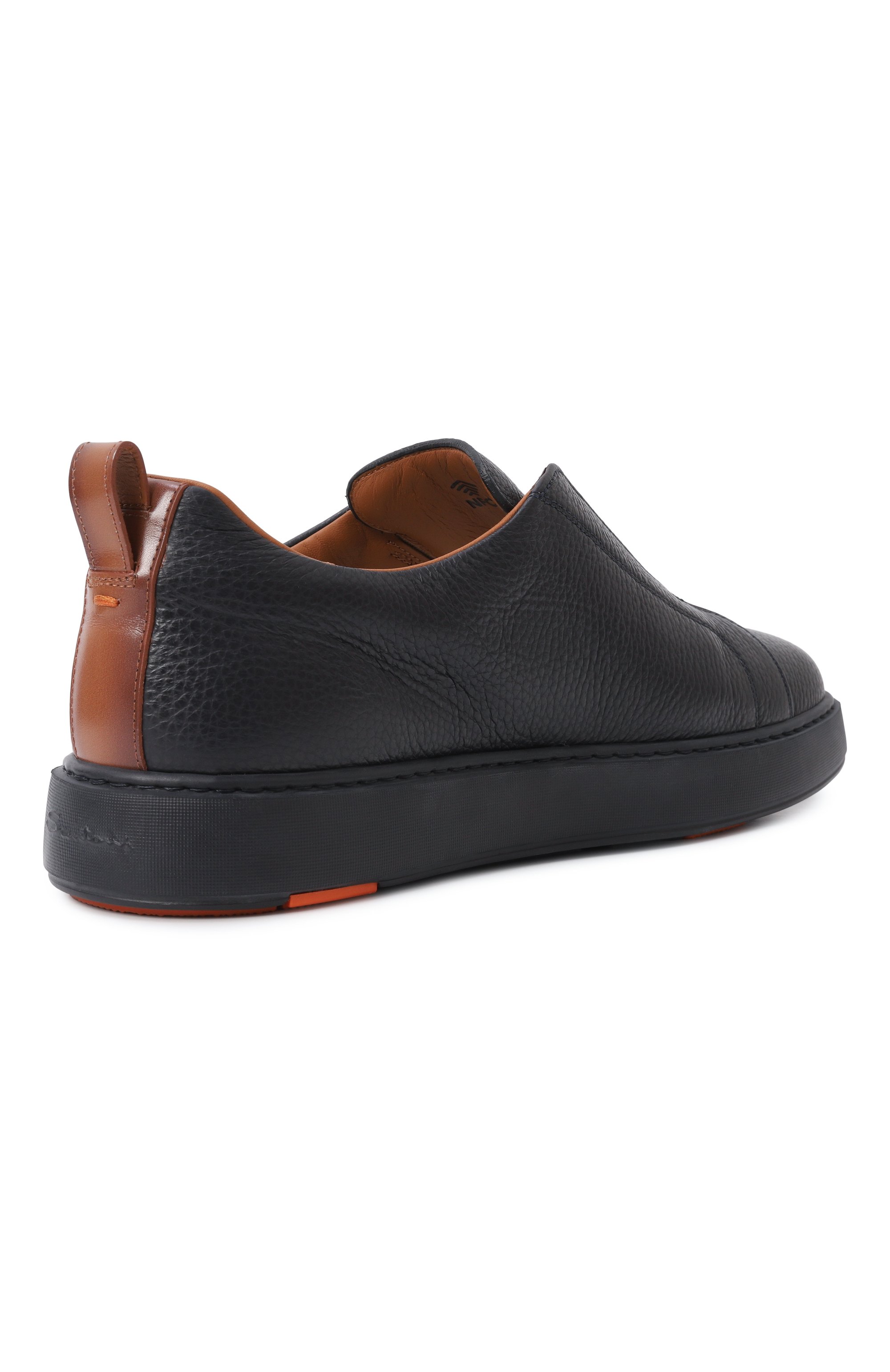 Кожаные кеды cleanic SANTONI, арт. MBCG219950CATLLD, фото 5