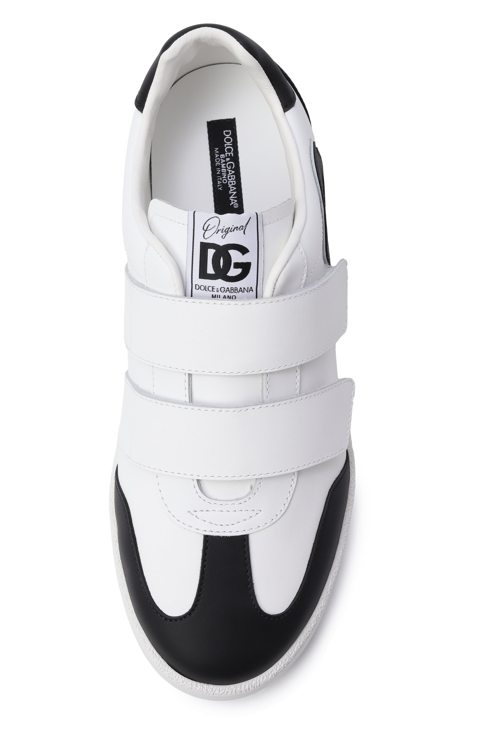 Кожаные кеды dg original DOLCE & GABBANA белого цвета по цене 47900 руб., арт. DA5254/A1048, фото 4 Кожаные кеды dg original DOLCE & GABBANA, арт. DA5254/A1048, фото 4