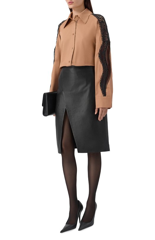 Хлопковая рубашка Хохлома х Алена Ахмадуллина WTB1321 Бежевый  WTB1321 Фото 2