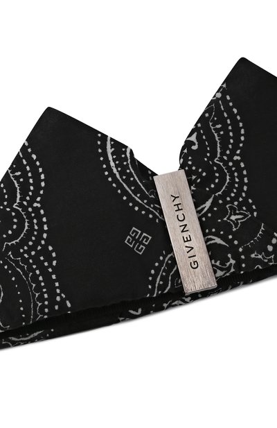Хлопковая повязка на голову GIVENCHY черного цвета по цене 36650 руб., арт. BPZ03DP0DT, фото 4 Хлопковая повязка на голову GIVENCHY, арт. BPZ03DP0DT, фото 4