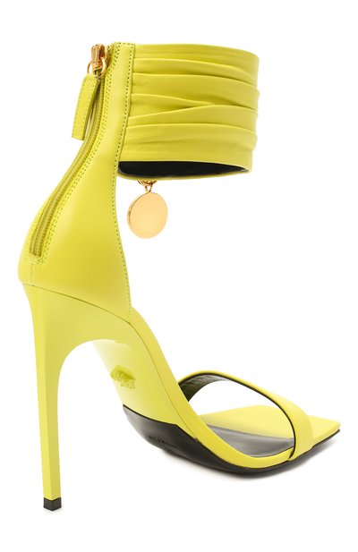 Кожаные босоножки safety pin VERSACE, арт. DST429P/DNA5, фото 4