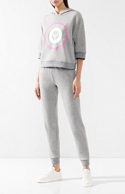 Хлопковый свитшот EMPORIO ARMANI серого цвета по цене 14100 руб., арт. 164198/9P287, фото 2 Хлопковый свитшот EMPORIO ARMANI, арт. 164198/9P287, фото 2