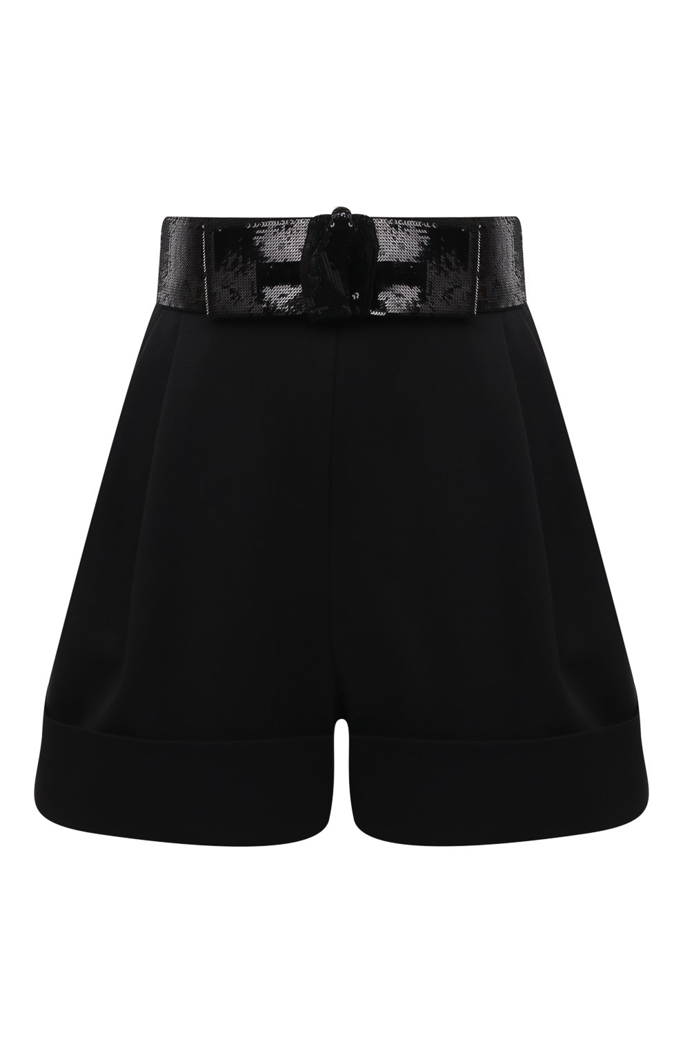 Шерстяные шорты MIU MIU черного цвета по цене 135000 руб., арт. MP1470-1R1-F0002, фото 1 Шерстяные шорты MIU MIU, арт. MP1470-1R1-F0002, фото 1