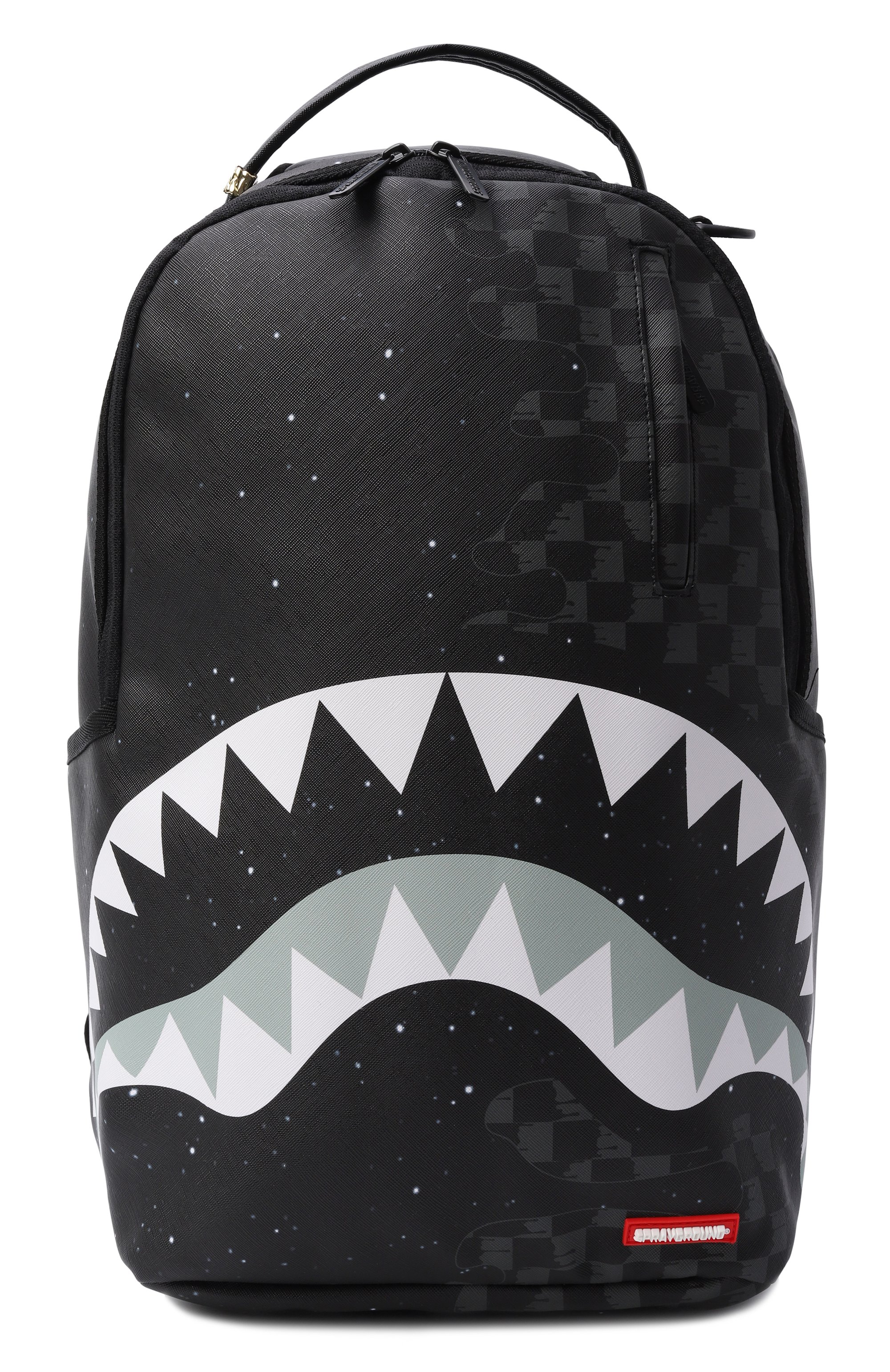 Рюкзак deep space drip shark SPRAYGROUND черного цвета по цене 17600 руб., арт. 910B8261NSZ/DEEP SPACE DRIP BACKPACK, фото 1 Рюкзак deep space drip shark SPRAYGROUND, арт. 910B8261NSZ/DEEP SPACE DRIP BACKPACK, фото 1
