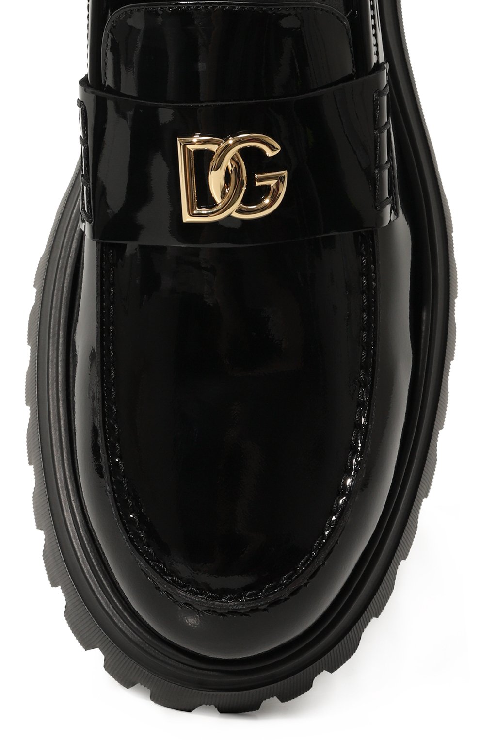 Кожаные лоферы DOLCE & GABBANA, арт. D11290/A1067, фото 4