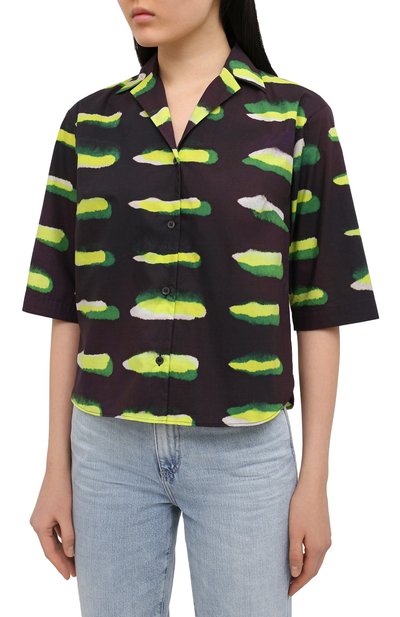 Хлопковая рубашка DRIES VAN NOTEN, арт. 211-30704-2005, фото 3