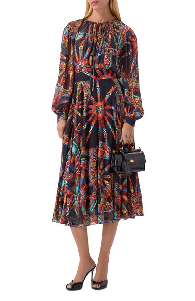 Блузка из вискозы и шелка DOLCE & GABBANA, арт. F7BR1T/FSTB5, фото 2