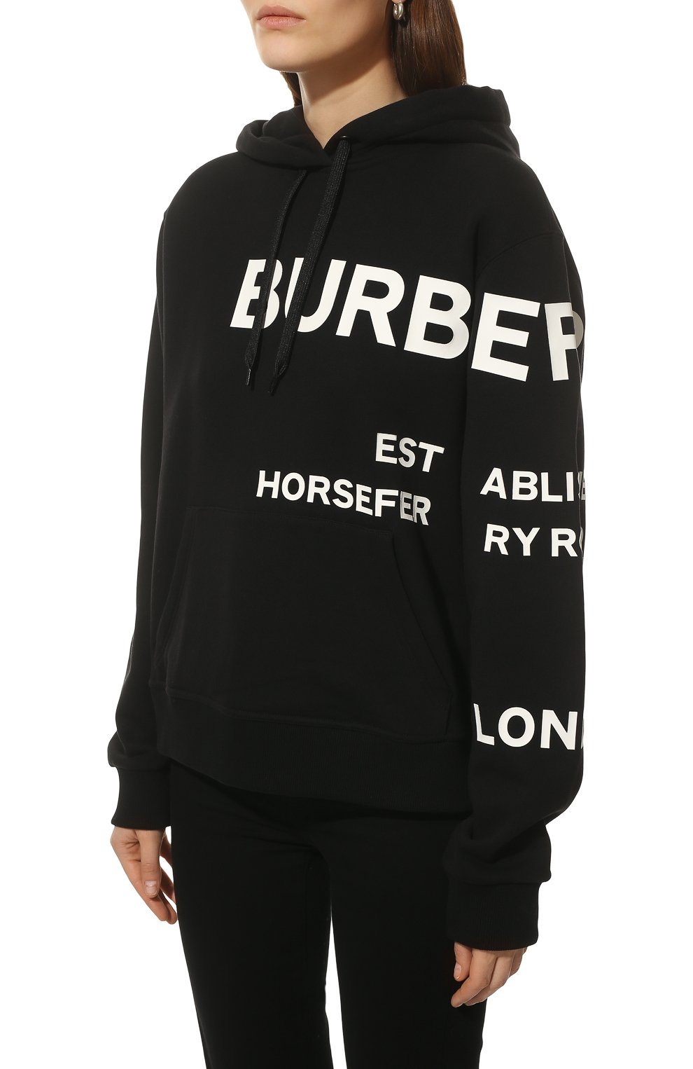 Хлопковое худи BURBERRY, арт. 8040767, фото 3