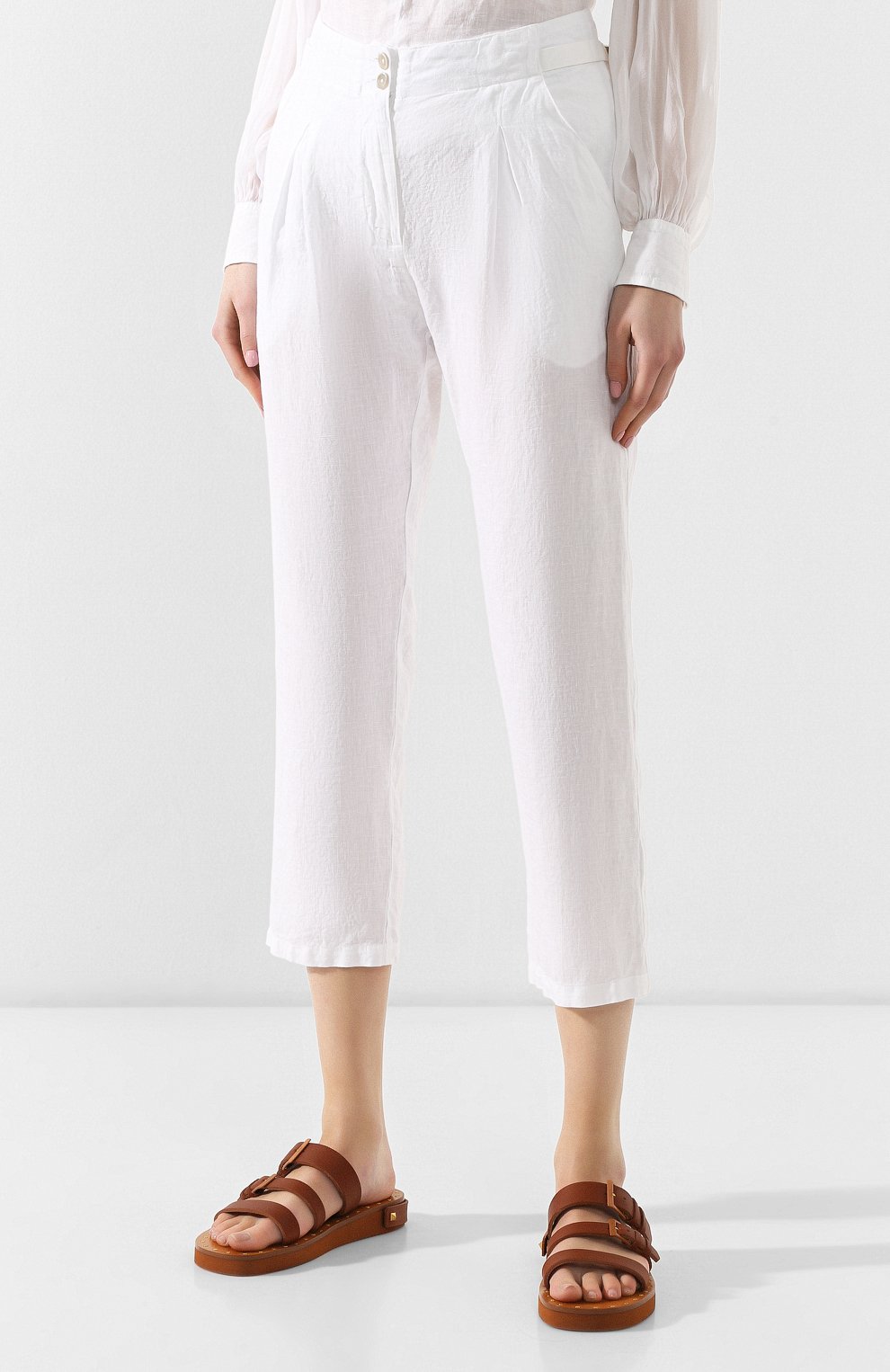Льняные брюки 120% LINO, арт. P1W2995/0253/000, фото 3