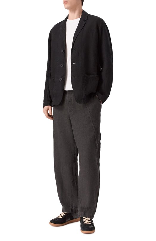 Льняные брюки-карго Transit CFUTRCH176E Серый  CFUTRCH176E Фото 2