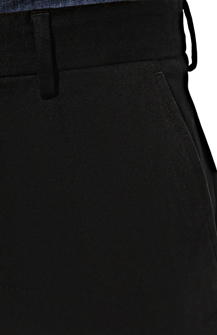 Мужские хлопковые брюки ZEGNA черного цвета, арт. UCI14A6/TR14 | Фото 5 (Силуэт М (брюки): Чиносы; Длина (брюки, джинсы): Стандартные; Случай: Повседневный; Материал сплава: Проставлено; Материал внешний: Хлопок; Драгоценные камни: Проставлено; Стили: Кэжуэл)