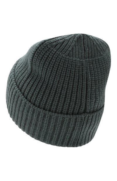 Шерстяная шапка STONE ISLAND темно-зеленого цвета по цене 9795 руб., арт. 7115N10B5, фото 2 Шерстяная шапка STONE ISLAND, арт. 7115N10B5, фото 2