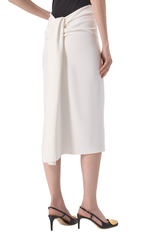 Юбка из вискозы Jacquemus 25E/251SK075-1621 Белый  25E/251SK075-1621 Фото 4