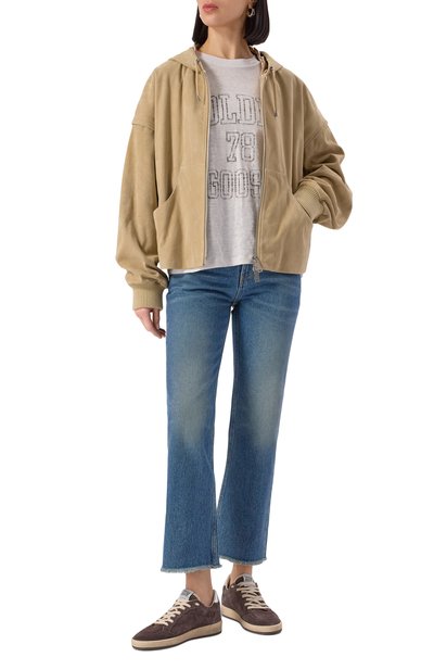 Льняная футболка GOLDEN GOOSE DELUXE BRAND, арт. GWP01874.P001891, фото 2