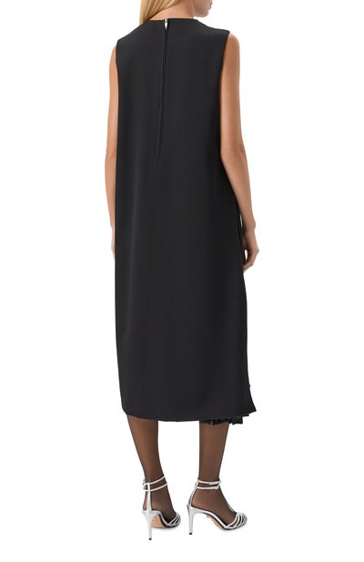 Шерстяное платье JIL SANDER черного цвета по цене 255500 руб., арт. J04CT0114/J40021, фото 3 Шерстяное платье JIL SANDER, арт. J04CT0114/J40021, фото 3