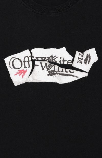 Хлопковая футболка OFF-WHITE, арт. 0BAA002F25JER004/4-12, фото 3