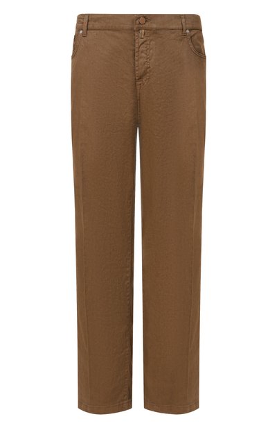 Мужские брюки изо льна и хлопка KITON, арт. UPR005LK0603H