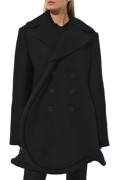 Шерстяное пальто JW ANDERSON темно-синего цвета по цене 75290 руб., арт. CO0217PG1027 888, фото 3 Шерстяное пальто JW ANDERSON, арт. CO0217PG1027 888, фото 3
