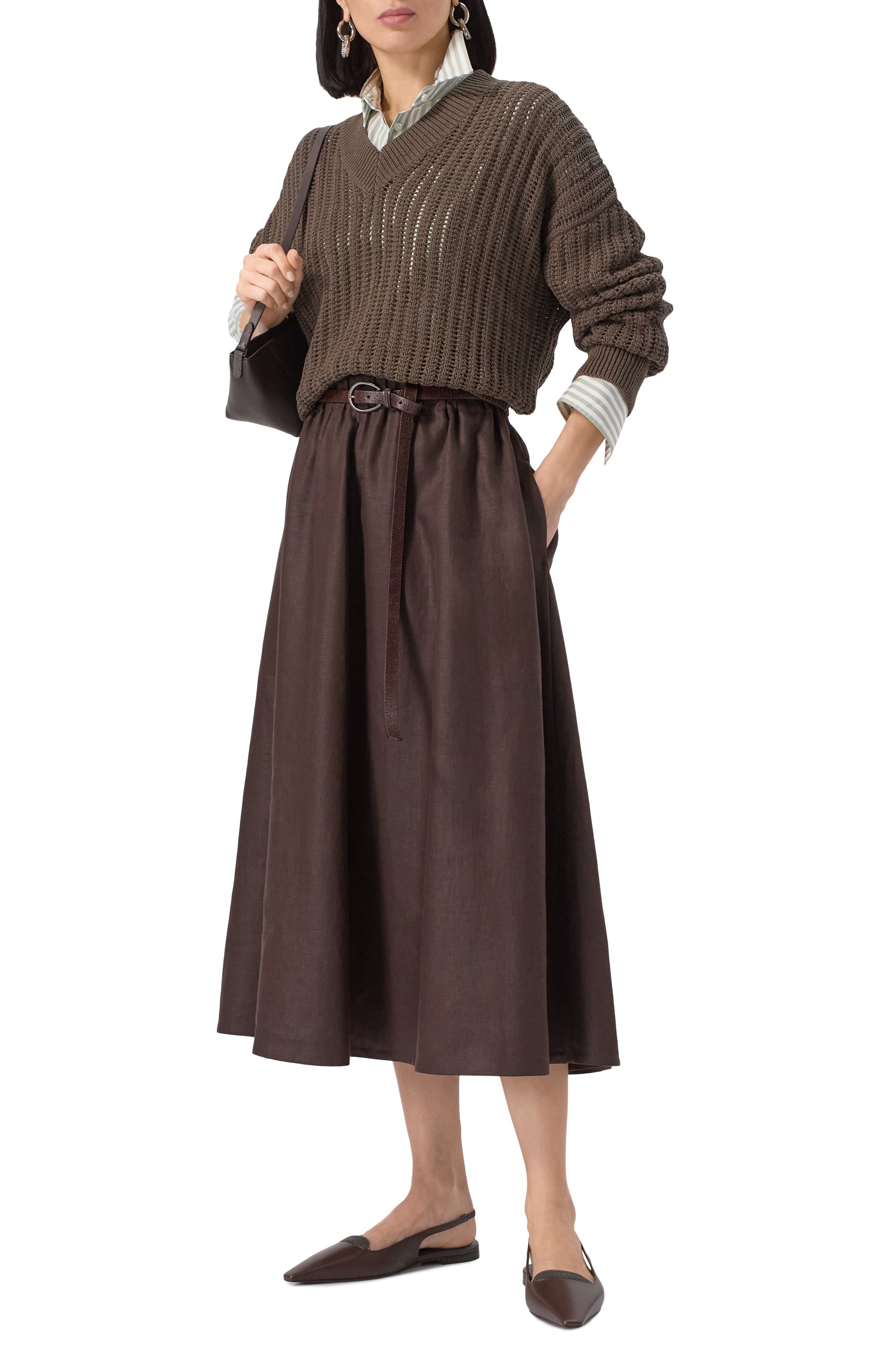 Хлопковый свитер BRUNELLO CUCINELLI, арт. MSB581812, фото 2