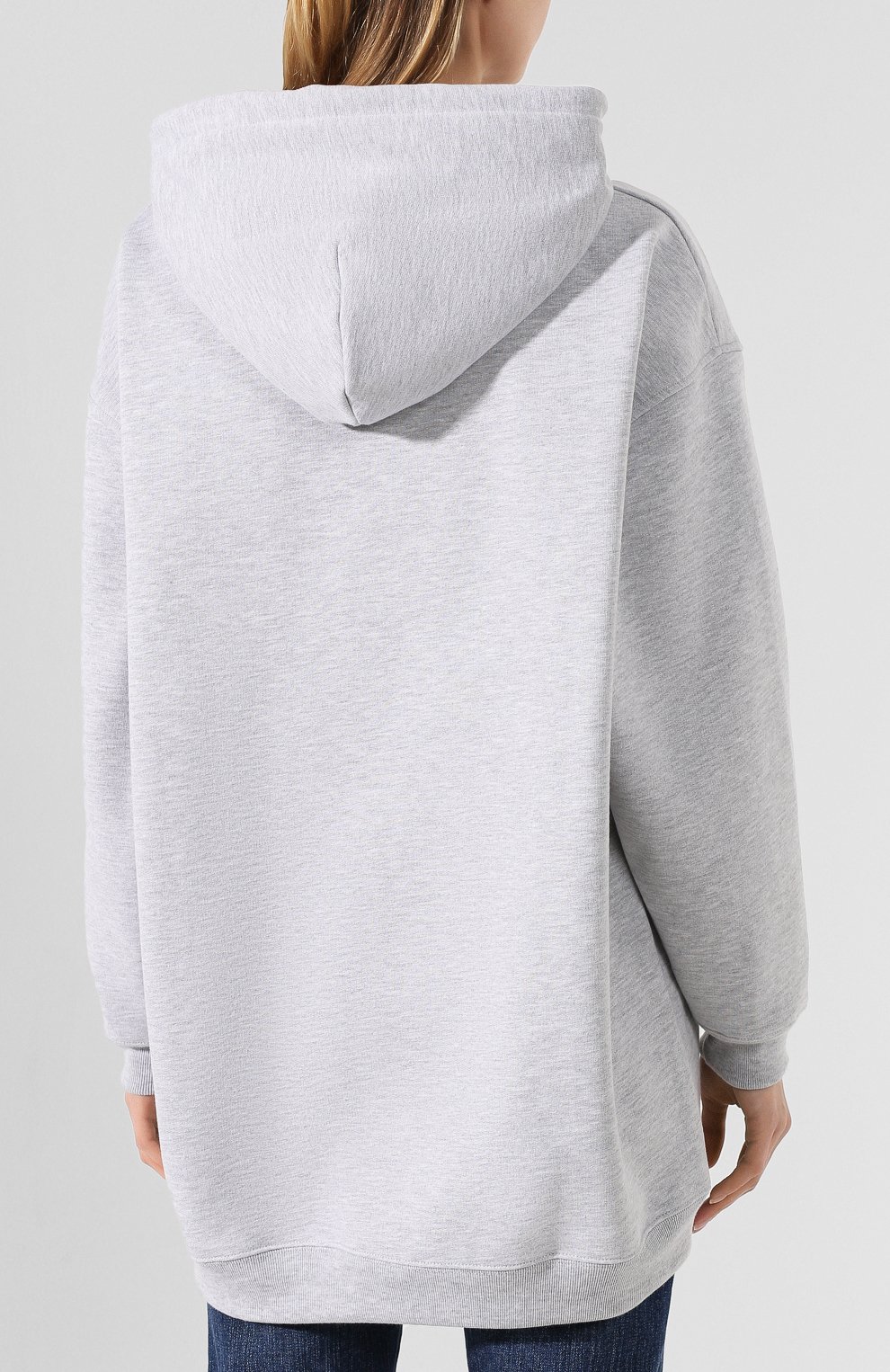 Хлопковое худи ACNE STUDIOS серого цвета по цене 42550 руб., арт. AI0048/W, фото 4 Хлопковое худи ACNE STUDIOS, арт. AI0048/W, фото 4