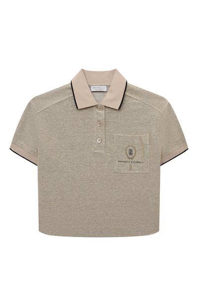 Поло изо льна и хлопка BRUNELLO CUCINELLI, арт. BL947T297A